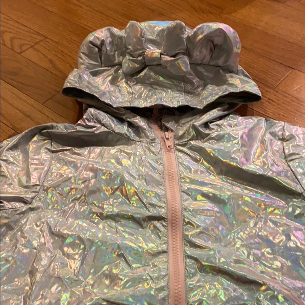 Iridescent Minnie rain coat